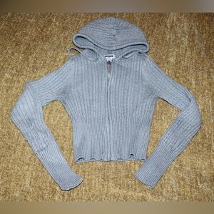 RSQ Heather Gray Women's Cowl Neck Sweater